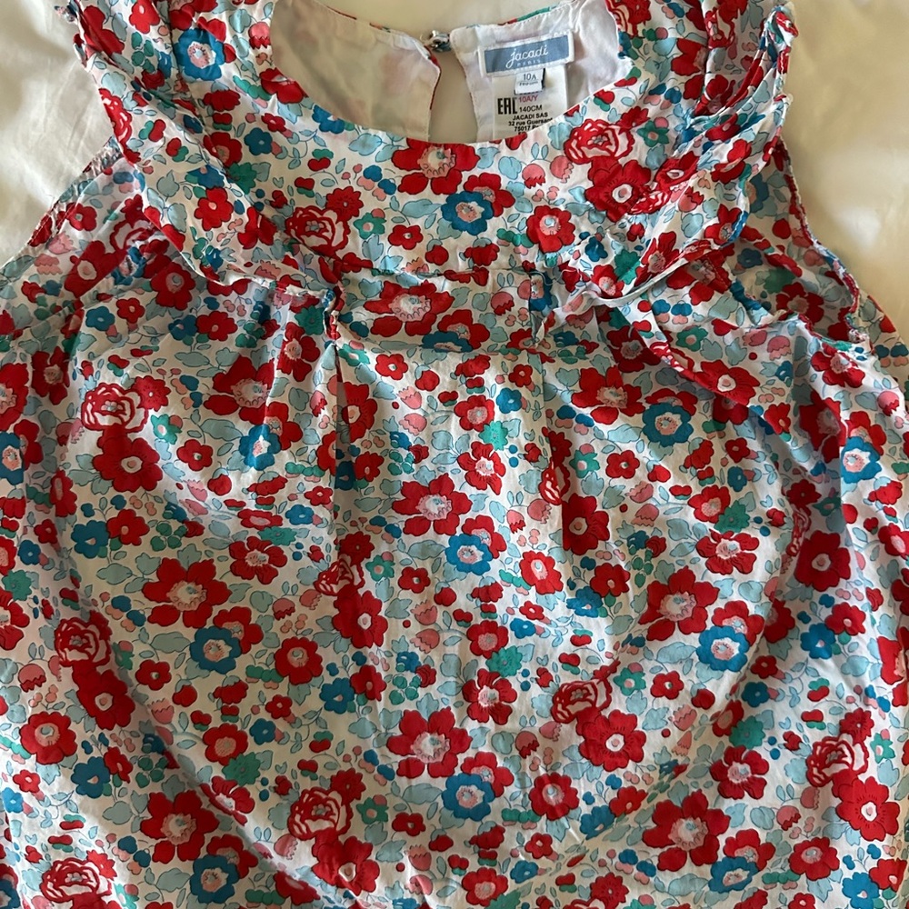 Jacadi Liberty Print Blouse Size 10